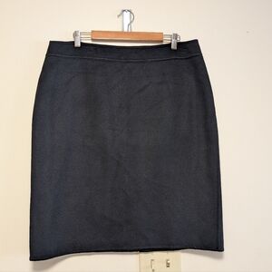 Talbots Classic Wool Blend Black Pencil Skirt – Size 16